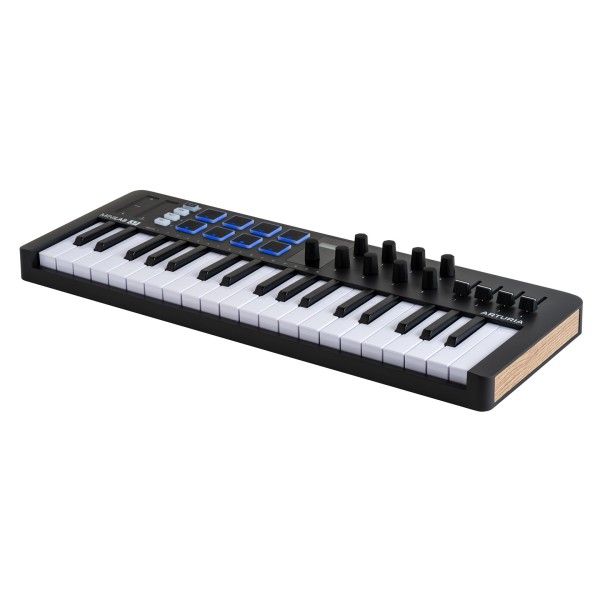 Arturia Minilab 37 MK3, Black - Angled