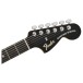 Fender Limited Edition Player Fusion Jaguar Baritone, Ebony Fingerboard, Black - headstock