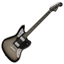 Fender Limited Edition Player Fusion Jaguar Baritone, Ebony Fingerboard, Silverburst