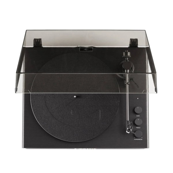 Crosley Stave Turntable, Black - Top Open