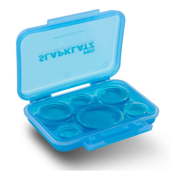 SlapKlatz Pro 12 Piece Drum Dampers, Blue Ice