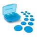 SlapKlatz Pro 12 Piece Drum Dampers, Blue Ice