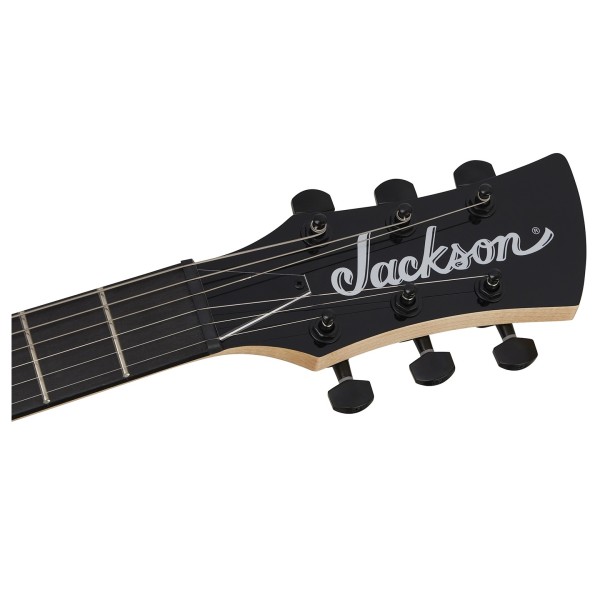Jackson JS Series Surfcaster JS22 HT, Purple Metallic - headstock