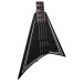 Jackson X Series RRB IV Rhoads Bass, Black with White Pinstripes - hardware