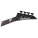 Jackson X Series RRB IV Rhoads Bass, Black with White Pinstripes - headstock
