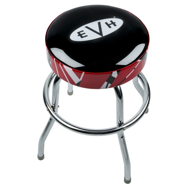 EVH Logo Barstool with Striped Trim, 25"