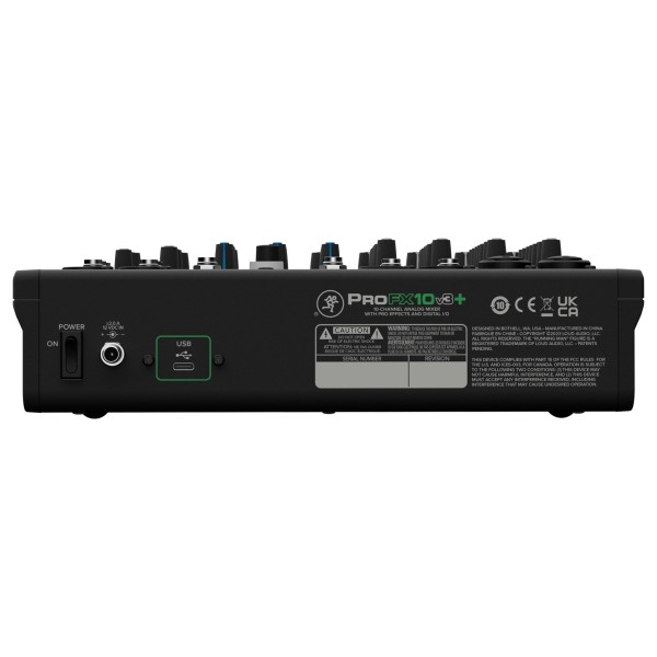 Mackie ProFX10v3 Plus - Rear