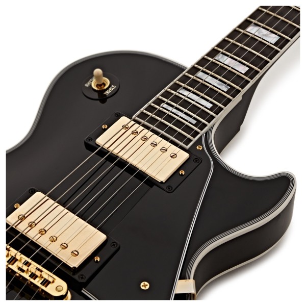 Gibson Custom Les Paul Custom, Ebony #C5501118 - upper frets