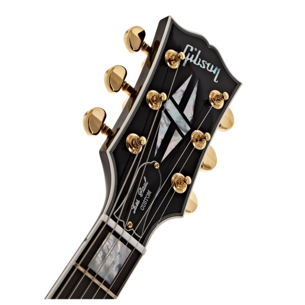 Gibson Custom Les Paul Custom, Ebony #C5501118 - headstock