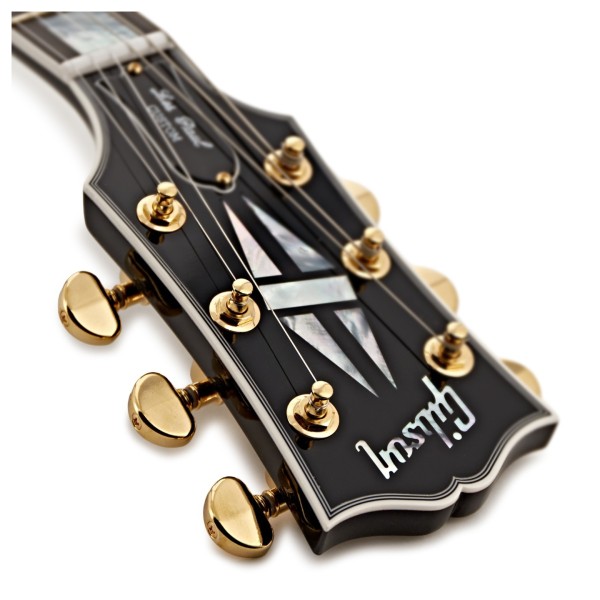 Gibson Custom Les Paul Custom, Ebony #C5501118 - headstock logo