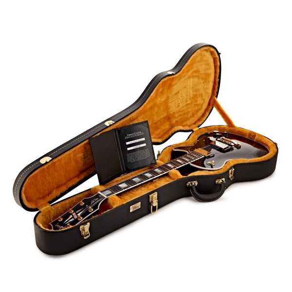 Gibson Custom Les Paul Custom, Ebony #C5501118 - guitar in case