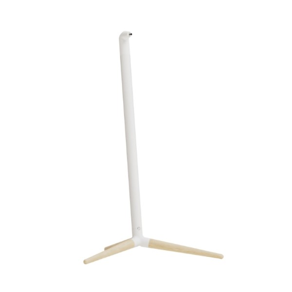 Monitor Audio Radius 4G Floor Stand, Satin White / Natural Ash Wood