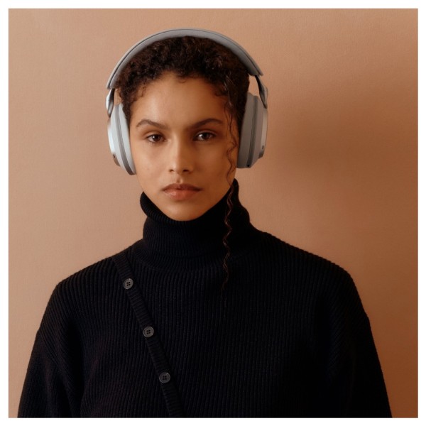 Bowers & Wilkins Px8 S2 Wireless Headphones, Pearl Blue - lifestyle  blue steel