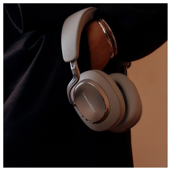 Bowers & Wilkins Px8 S2 Wireless Headphones, Pearl Blue - lifestyle pocket