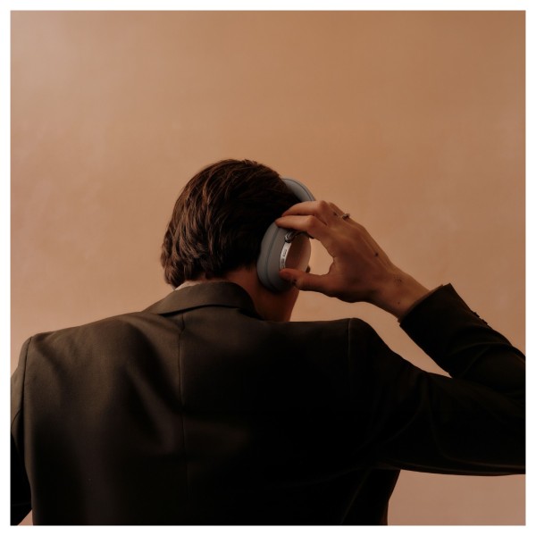 Bowers & Wilkins Px8 S2 Wireless Headphones, Pearl Blue - lifestyle  shoudlers 