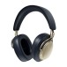 Bowers & Wilkins Px8 S2 Wireless Headphones, Midnight Blue rear angle