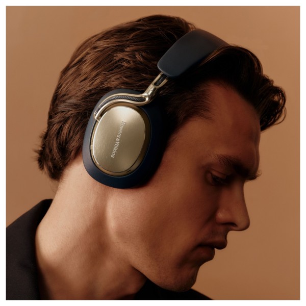 Bowers & Wilkins Px8 S2 Wireless Headphones, Midnight Blue - man face 