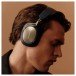 Bowers & Wilkins Px8 S2 Wireless Headphones, Midnight Blue - man face 