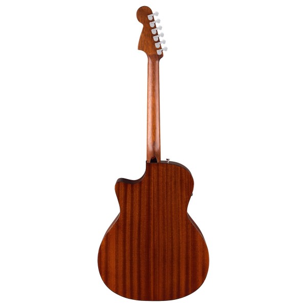 Fender California Deluxe Newporter CE, White Blonde - back