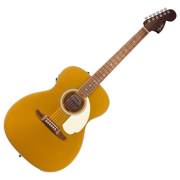Fender California Deluxe Monterey E, Ivory Pickguard, Aztec Gold