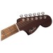 Fender California Deluxe Monterey E, Ivory Pickguard, Aztec Gold - headstock