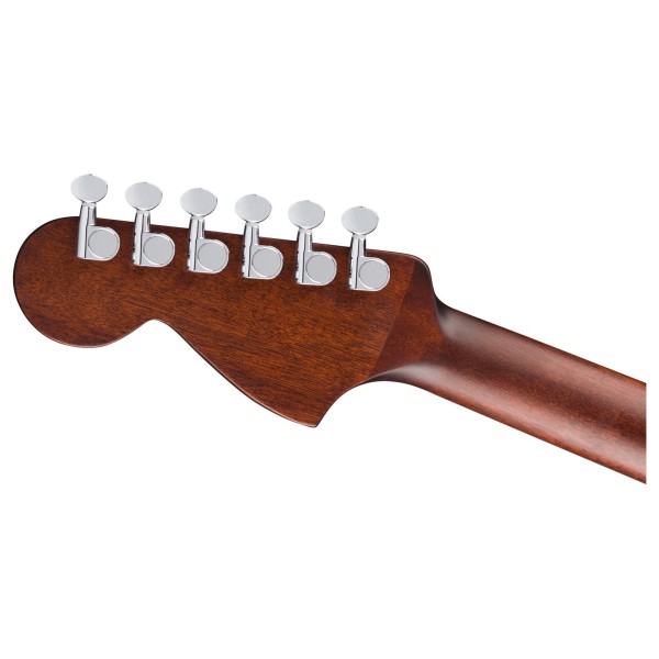 Fender California Deluxe Monterey E, Honey Sunburst - back of headstock