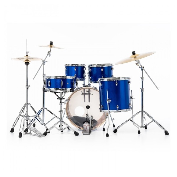 Pearl Export EXX 20" Fusion Drum Kit With D-50 Drum Throne, High Voltage Blue