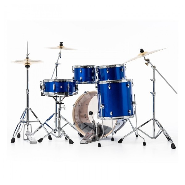 Pearl Export EXX 20" Fusion Drum Kit With D-50 Drum Throne, High Voltage Blue