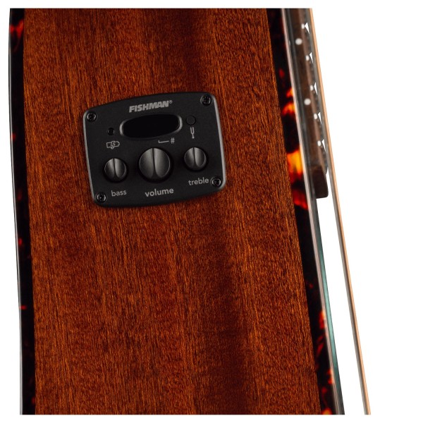 Fender California Deluxe Redondo CE, Sherwood Green - preamp controls