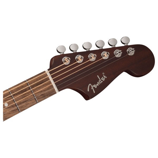 Fender California Deluxe Redondo CE, Sherwood Green - headstock
