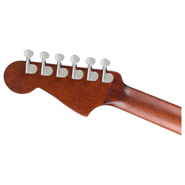 Fender California Deluxe Redondo CE, Sherwood Green - back of headstock