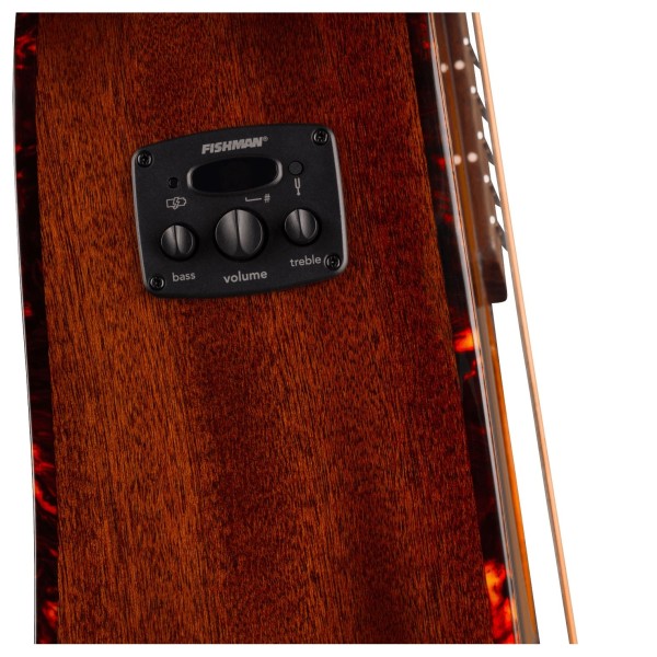 Fender California Deluxe Redondo CE, Honey Sunburst - preamp controls