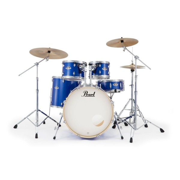 Pearl Export 22" USA Fusion Drum Kit With D-50 Drum Throne, Midnight Blue