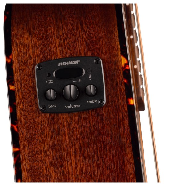 Fender California Deluxe Redondo Jr. E, Honey Sunburst - preamp controls
