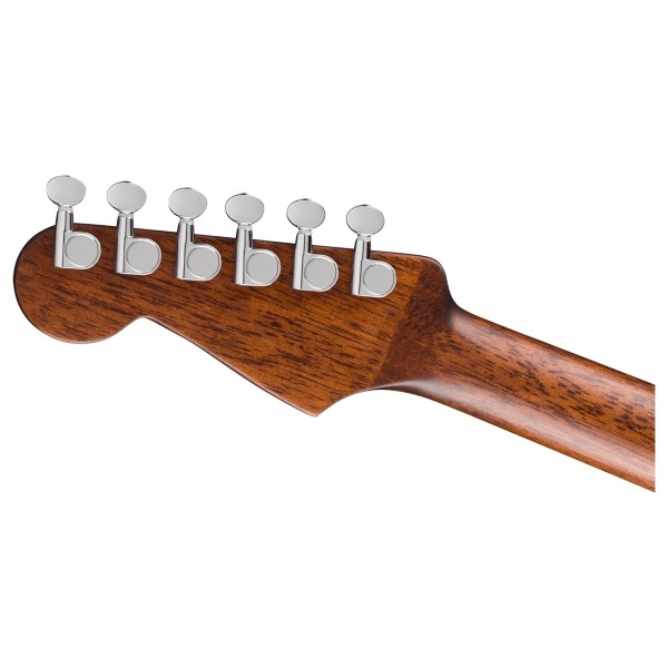Fender California Deluxe Redondo Jr. E, Honey Sunburst - back of headstock
