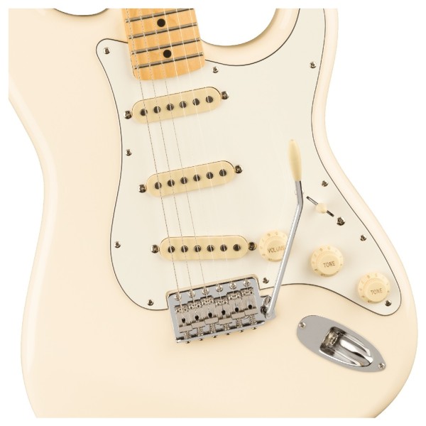 Fender JV Mod 60s Stratocaster MN, Olympic White Closeup