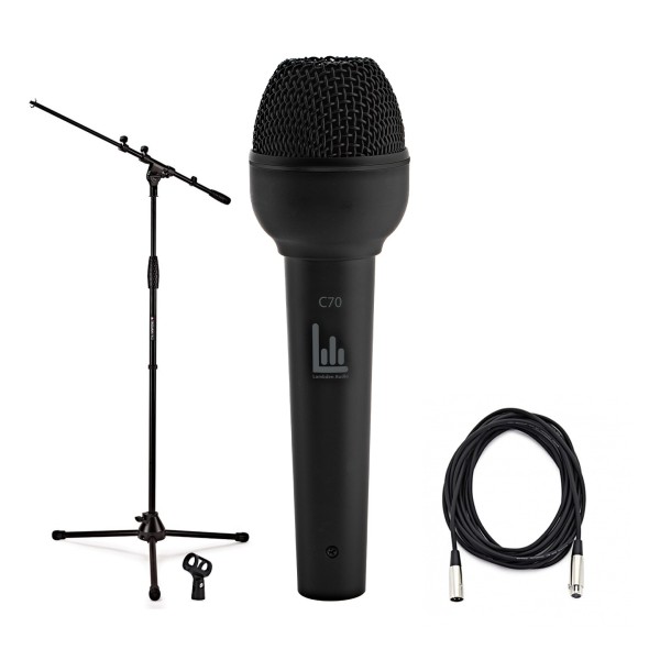 Lambden Audio C70 Handheld Condenser Microphone with Cable & Mic Stand
