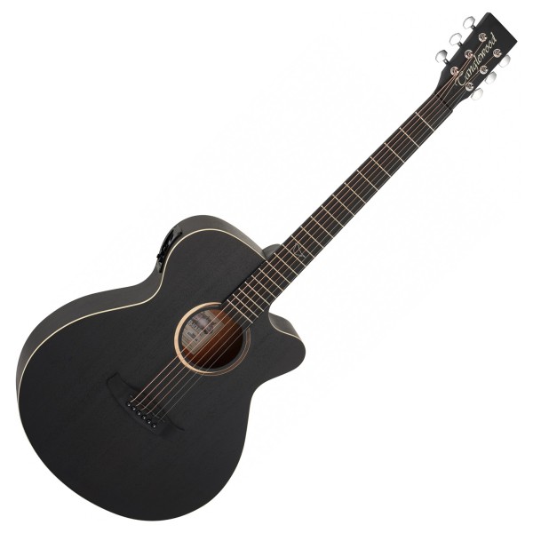 Tanglewood TB4CE Blackbird Super Folk Acoustic, Smokestack Black Satin