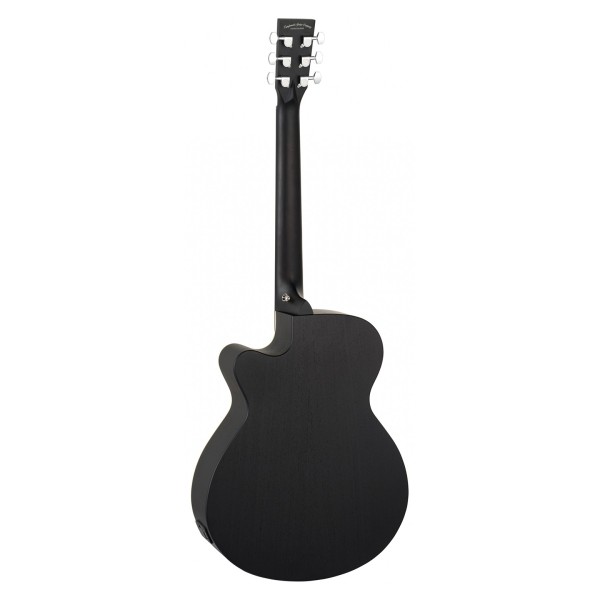 Tanglewood TB4CE Blackbird Super Folk Acoustic, Smokestack Black Satin - back