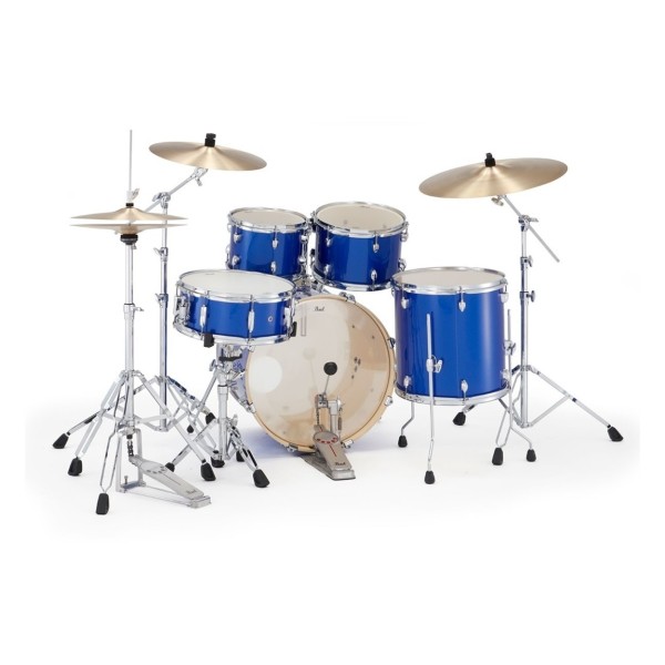 Pearl Export 20" Fusion Drum Kit With D-50 Drum Throne, Midnight Blue