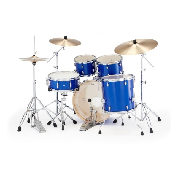 Pearl Export 20" Fusion Drum Kit With D-50 Drum Throne, Midnight Blue