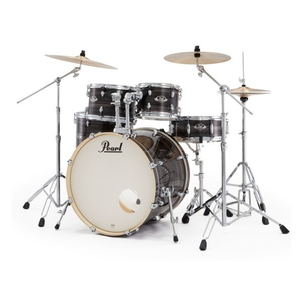 Pearl Export 22" USA Fusion Drum Kit With D-50 Drum Throne, Metallic Amethyst Twist