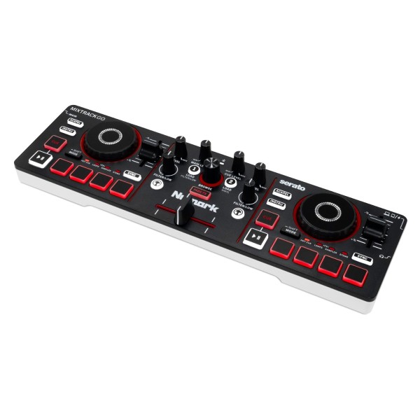 Numark Mixtrack Go DJ Controller - Angled