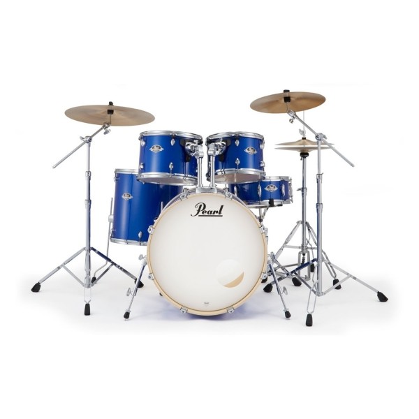 Pearl Export 22" Rock Drum Kit With D-50 Drum Throne, Midnight Blue