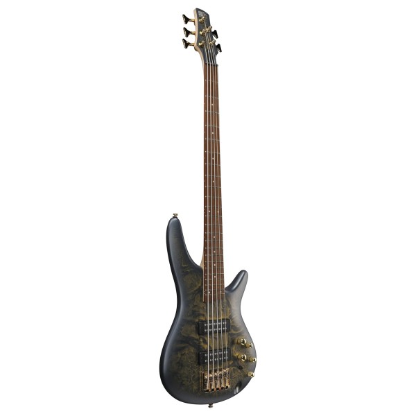 Ibanez SR305EDX SR 5 String, Frozen Gold Matte - angled shot
