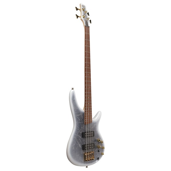 Ibanez SR300EDX SR, Frozen Black Glacier Matte - angled shot