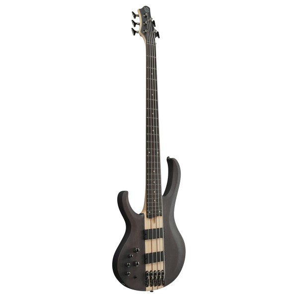 Ibanez BTB605L BTB 5 String Left Handed, Trans Gray flat - angled shot