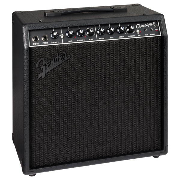 Fender Champion II 50 Blackout - angled shot
