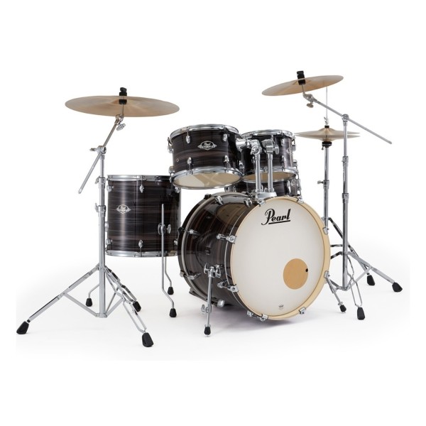 Pearl Export 20" Fusion Drum Kit With D-50 Drum Throne, Metallic Amethyst Twist