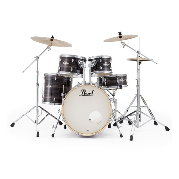 Pearl Export 20" Fusion Drum Kit With D-50 Drum Throne, Metallic Amethyst Twist